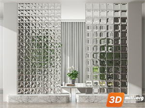Folding screen Skp Files 